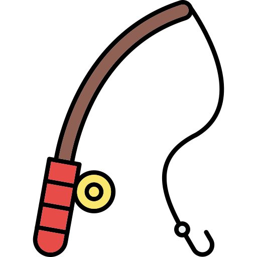 Fishing hook Generic Thin Outline Color icon
