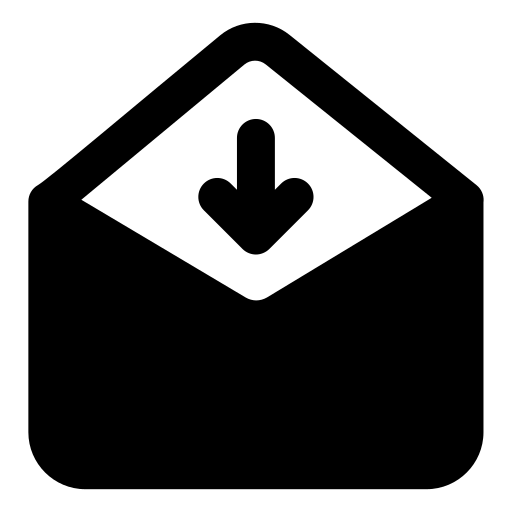 odbierz pocztę Generic Glyph ikona