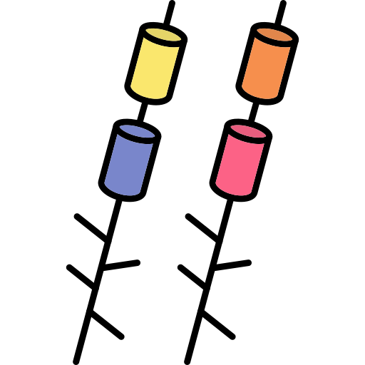 Marshmallows Generic Thin Outline Color icon