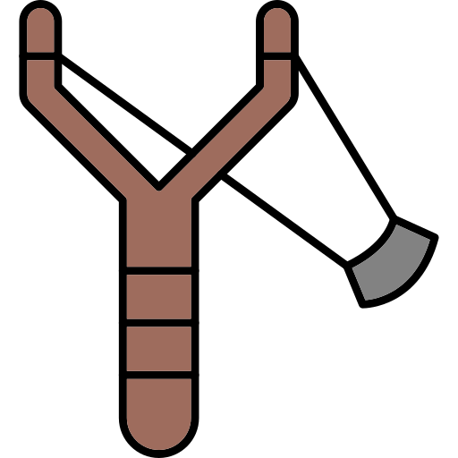 Slingshot Generic Thin Outline Color icon