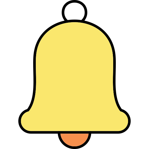 campana Generic Thin Outline Color icono