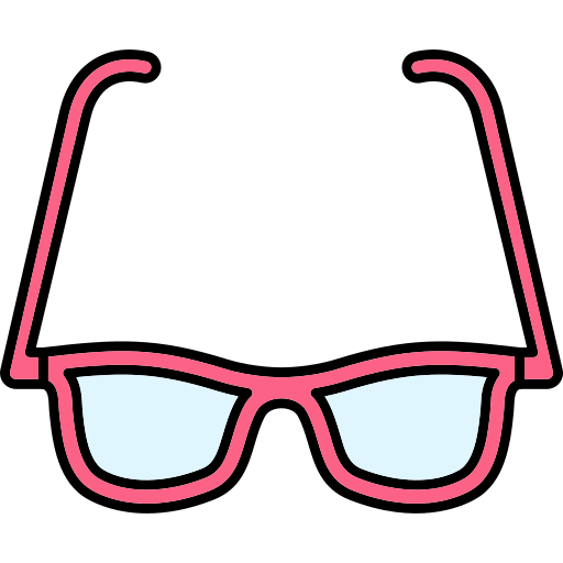 Sunglasses Generic Thin Outline Color icon