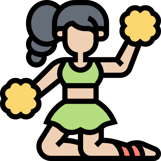 cheerleader Meticulous Lineal Color icon