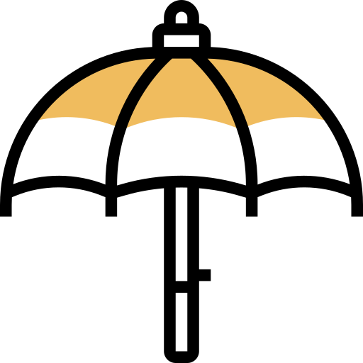 Umbrella Meticulous Yellow shadow icon