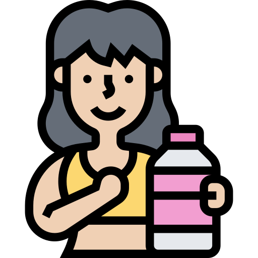 Drinking water Meticulous Lineal Color icon