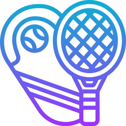 raqueta de tenis Meticulous Gradient icono