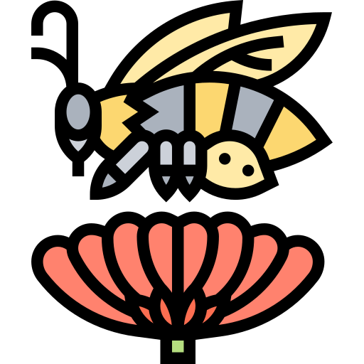 pszczoła Meticulous Lineal Color ikona
