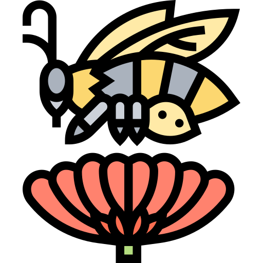 Bee Meticulous Lineal Color icon