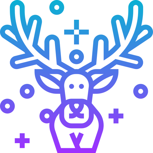 Reindeer Meticulous Gradient icon