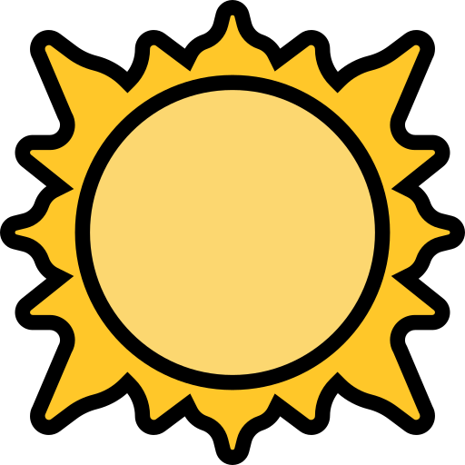 Sun Meticulous Lineal Color icon