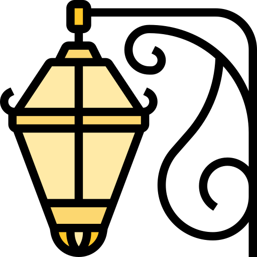 lampa uliczna Meticulous Lineal Color ikona