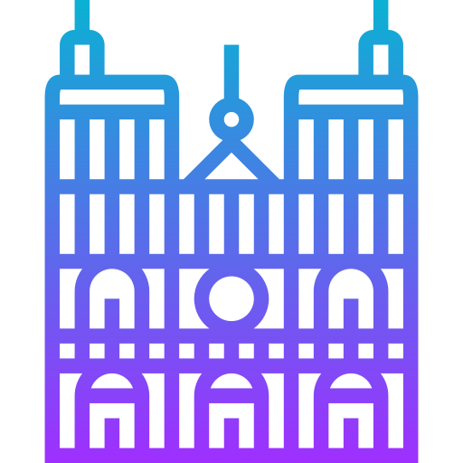 Notre dame Meticulous Gradient icon