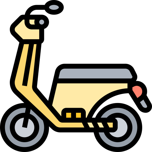 scooter Meticulous Lineal Color icono