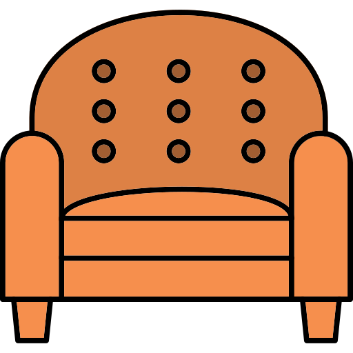 fotel Generic Thin Outline Color ikona