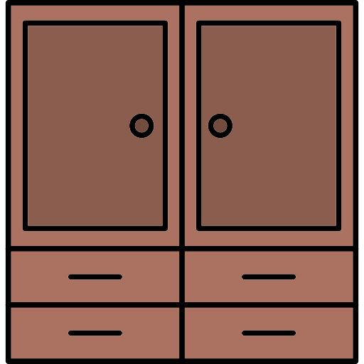 Cabinet Generic Thin Outline Color icon