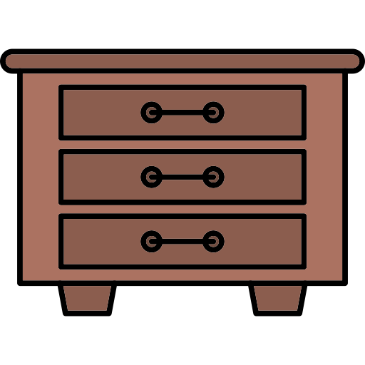 Dresser Generic Thin Outline Color icon