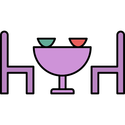 stół obiadowy Generic Thin Outline Color ikona