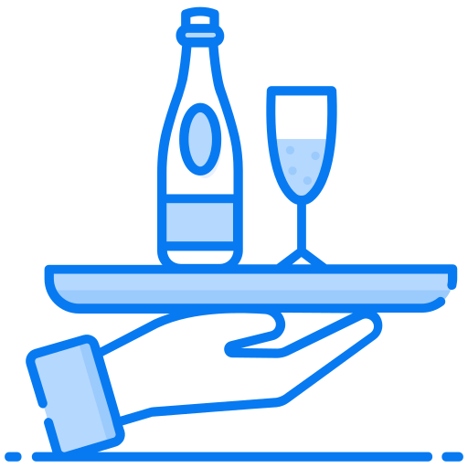 Bar service Generic Blue icon