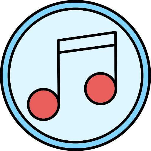 nota musical Generic Thin Outline Color icono