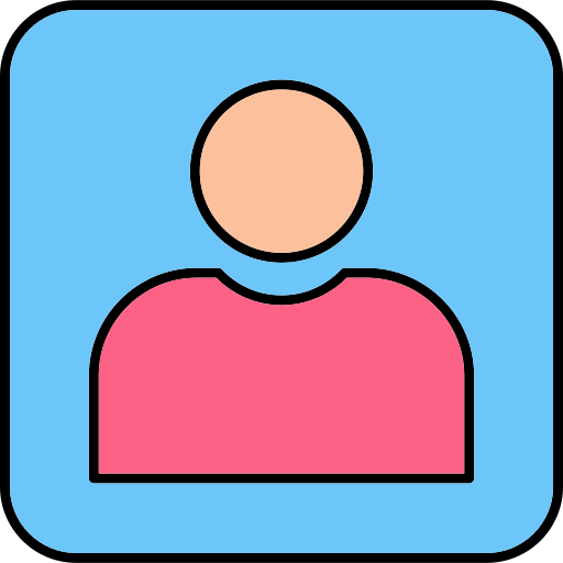 User Generic Thin Outline Color icon
