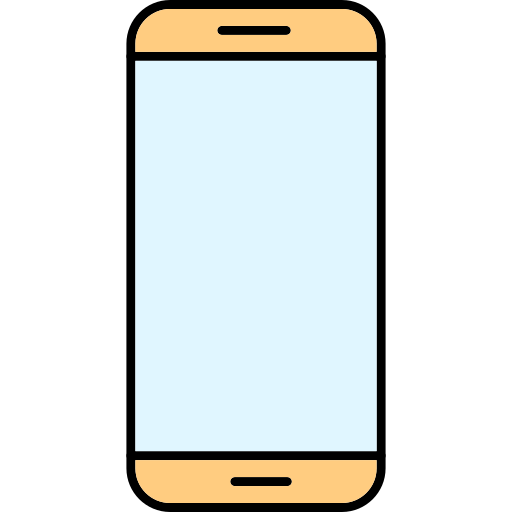 スマートフォン Generic Thin Outline Color icon