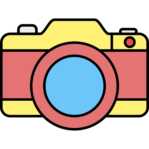 Camera Generic Thin Outline Color icon
