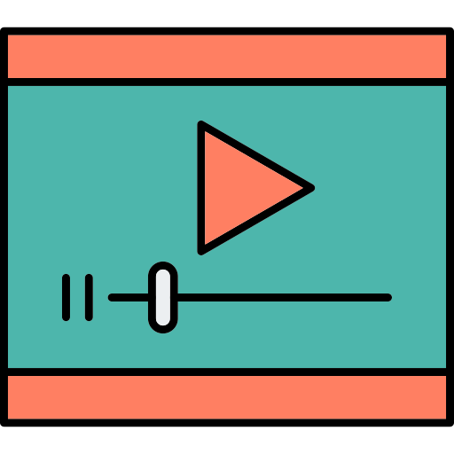 ビデオカメラ Generic Thin Outline Color icon