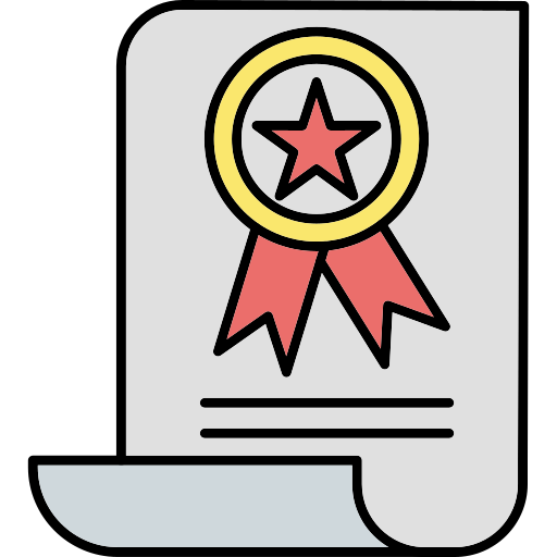 Diploma Generic Thin Outline Color icon