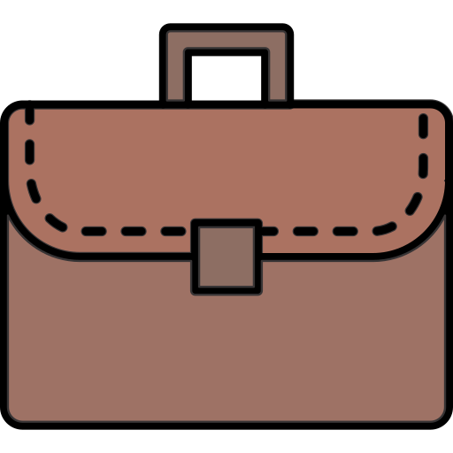 Briefcase Generic Thin Outline Color icon