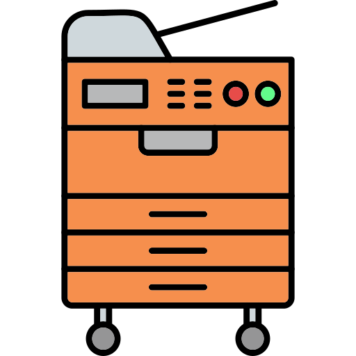 fotocopiadora Generic Thin Outline Color icono