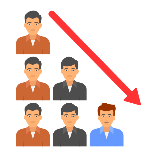 downsizing Generic Flat Ícone