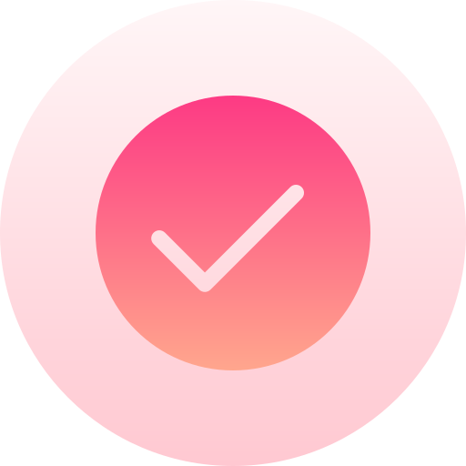 チェックマーク Basic Gradient Circular icon