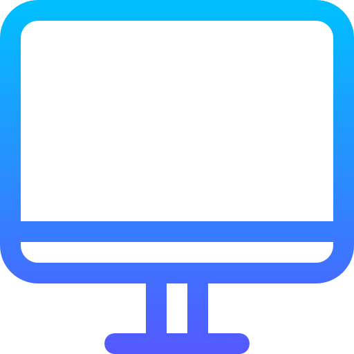 computadora Basic Gradient Lineal color icono