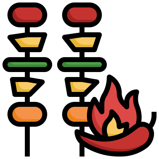 grill Surang Lineal Color ikona