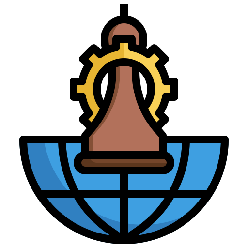 ajedrez Surang Lineal Color icono