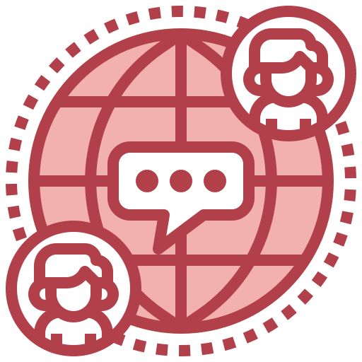globale kommunikation Surang Red icon