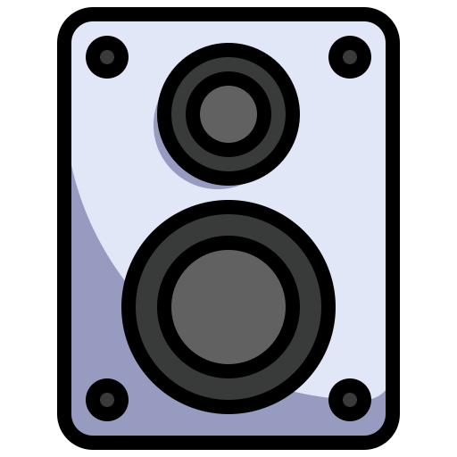 altavoz de sonido Surang Lineal Color icono