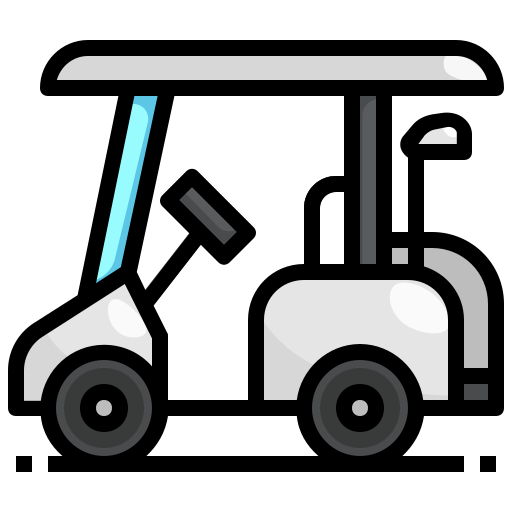 golfwagen Surang Lineal Color icon