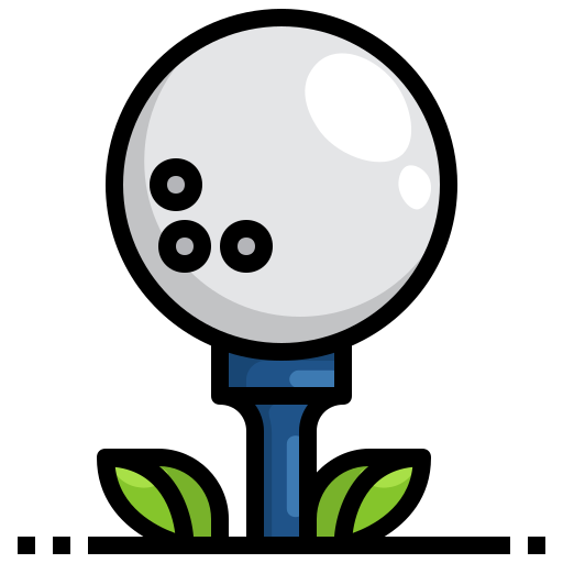golf Surang Lineal Color ikona