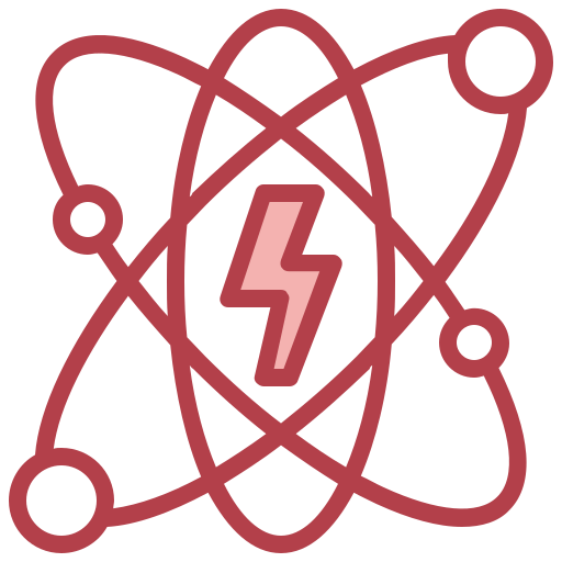 Atomic energy Surang Red icon