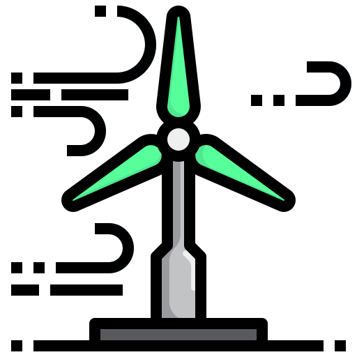 Wind energy Surang Lineal Color icon