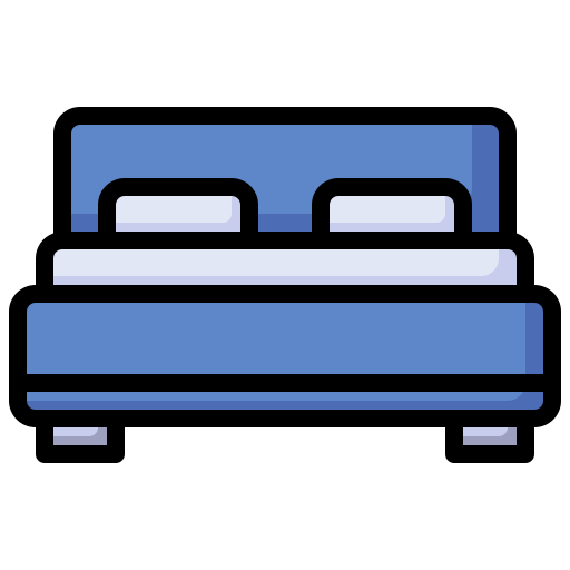 Bed Surang Lineal Color icon
