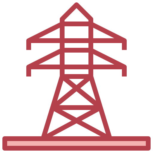 torre de transmissão Surang Red Ícone