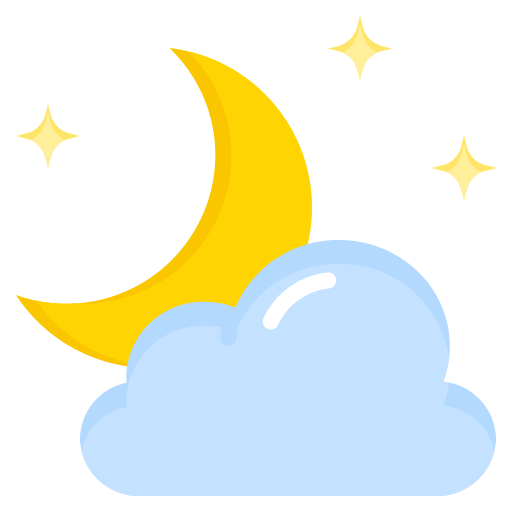 Half moon Surang Flat icon