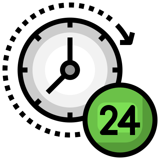 24 시간 Surang Lineal Color icon