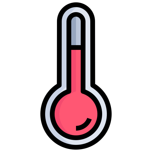 temperatura Surang Lineal Color ikona