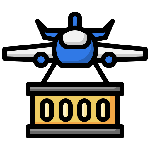 flugzeug Surang Lineal Color icon