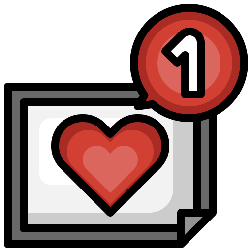 Heart Surang Lineal Color icon