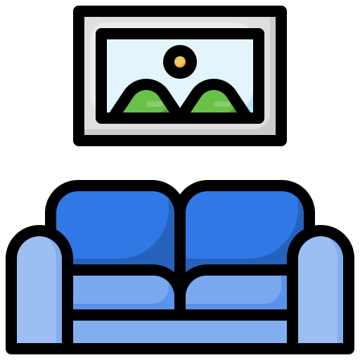 sala de estar Surang Lineal Color icono