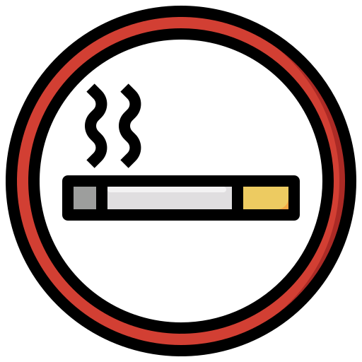 Área de fumadores Surang Lineal Color icono